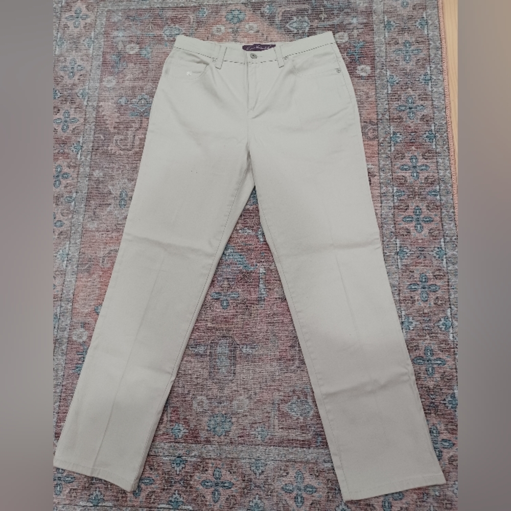 Gloria Vanderbilt amanda beige jeans Sz 8
